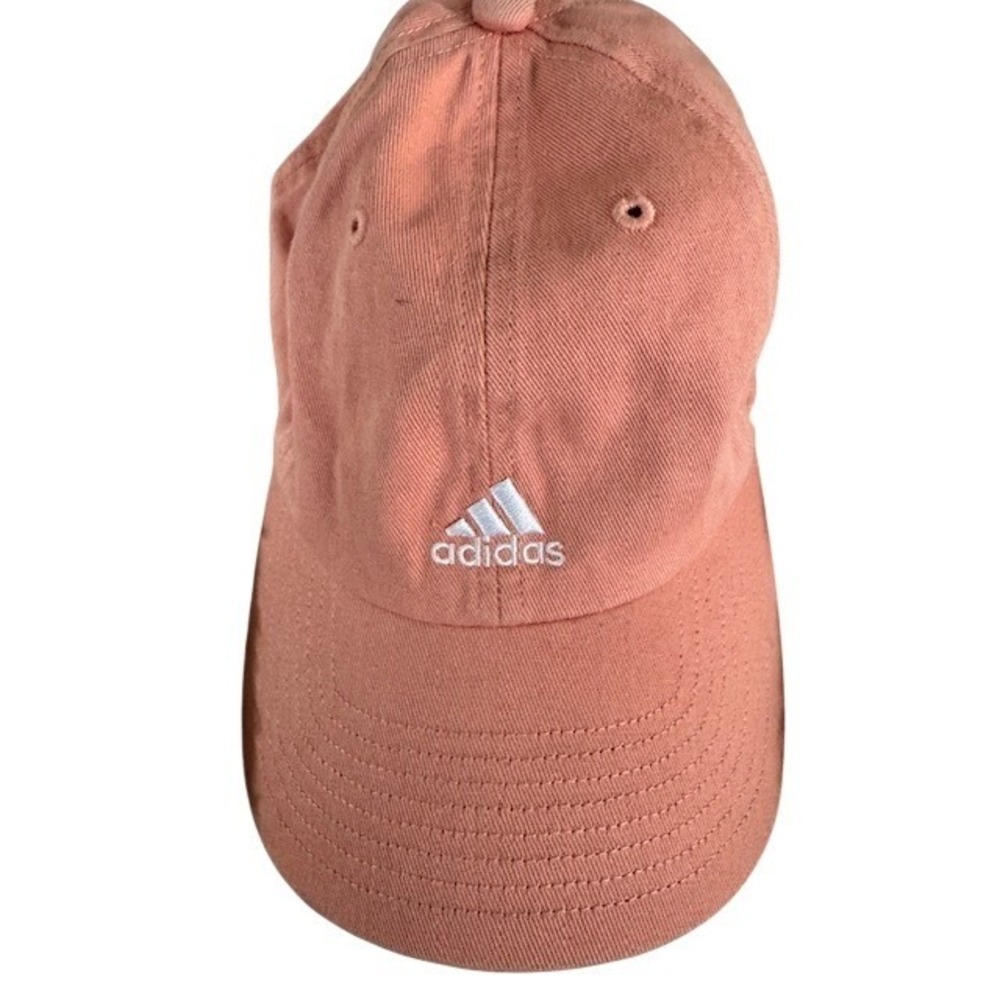 Adidas Baseball Cap Coral Pink AEROREADY Cotton Adjustable Strap Logo